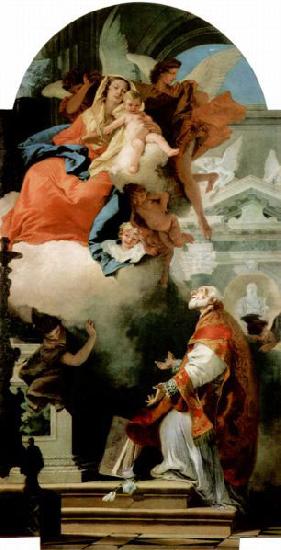 Giovanni Battista Tiepolo Erscheinung der Madonna vor dem Hl. Philippus Neri